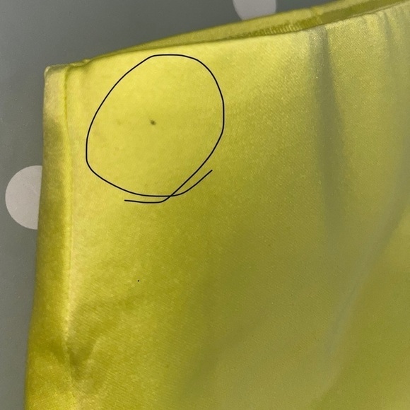 J. Crew Limited edition faux wrap mini skirt BP657 duchesse satin Yellow 0 - Picture 5 of 7